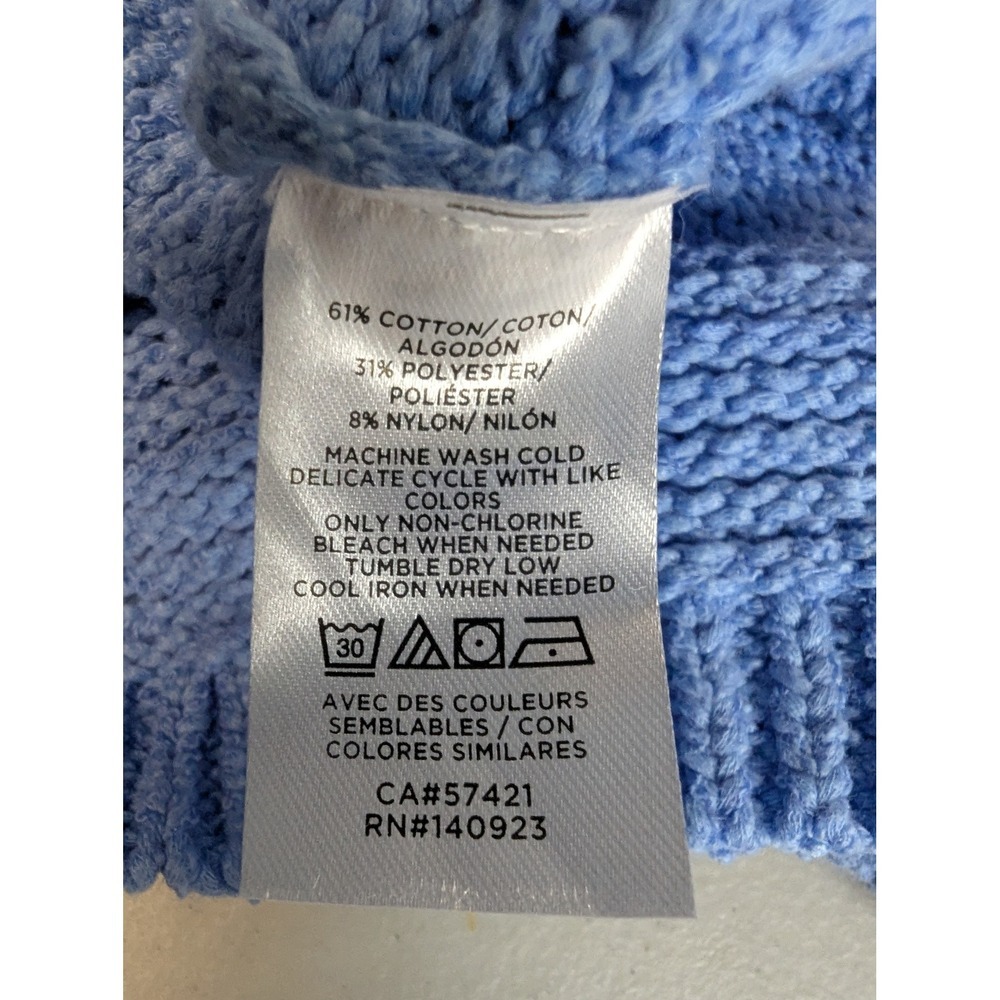 NWT Lou & Grey Nordstrom Shaye Balloon Sleeve Sweater XXL Clarion Blue Knit NEW - Picture 8 of 15